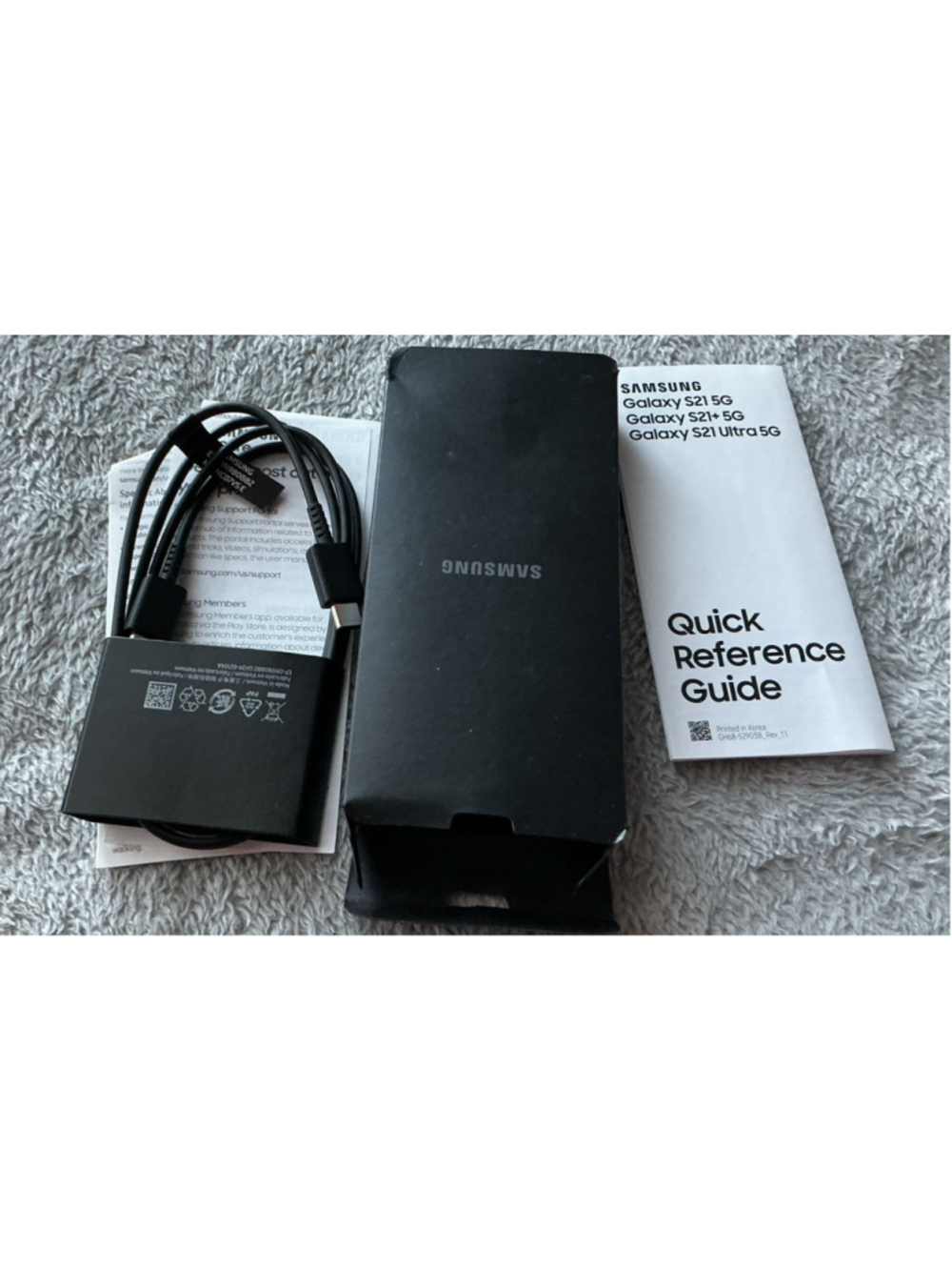 📦 Samsung Galaxy S21+Original USB-C to C Cable & Inserts